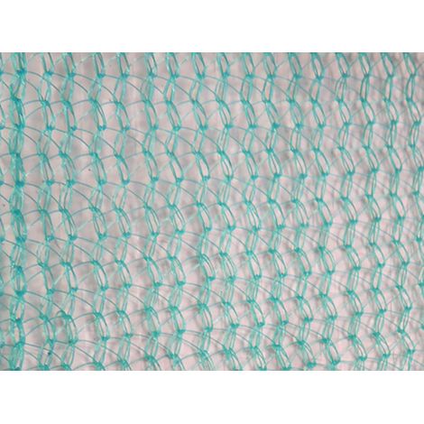 Filet échafaudage 72g/m² - Mailles triangulaires - Chantier de moyenne durée Vert 2.07m x 50m
