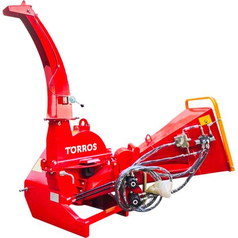 Broyeur de branches 150 mm pour tracteur - Cardan et attelage trois points - Rouleau d'alimentation hydraulique Torros HHP150H (1/5)