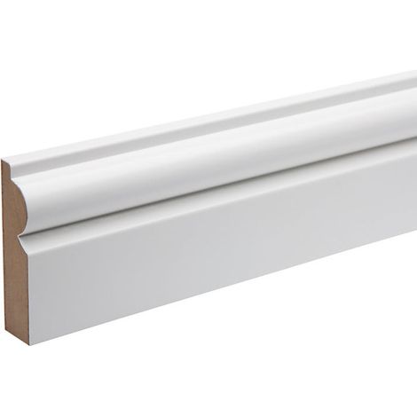 18mm x 68mm MDF White Primed Torus Architrave 4400mm