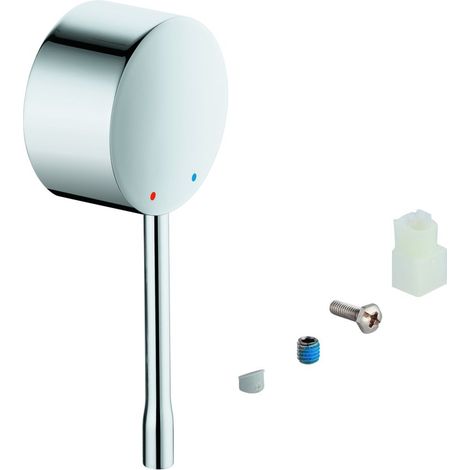 Grohe Hebel für Essence Zweiloch-Waschtischbatterie, Wandmontage, für 35mm Kartusche, Metall, Phantom Black, 46916KF0 (1/2)