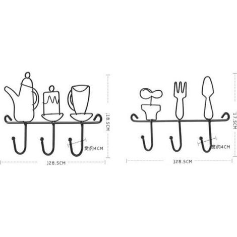 1PCS accroche clé - 3 crochets (1/3)