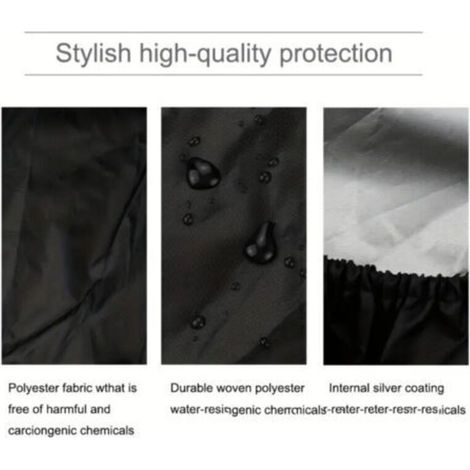 Housse De Protection Pour BraséRos Barbecue ImperméAble Rond, Imperméable Et Coupe-Vent, En Tissu Oxford, Résistante À La Déchirure Et Aux UV, Pour Foyer Extérieur, Housses Pour BraséRos Ø122x46cm (1/3)