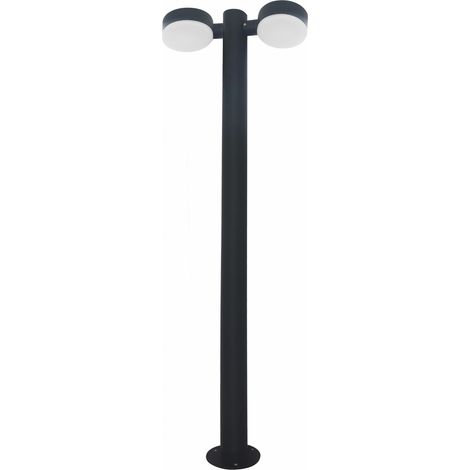 Farola Exterior IP54 Pale LED 21W Blanco Neutro - 4000K Gris Urbano para Exterior de Jardín, Entrada, Camino