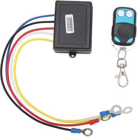 Télécommande sans fil pour treuil DC 12V 24V 50ft de portée haute sensibilité universelle pour voiture ATV camion SUV (1/5)