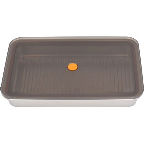 Boîte à Ravioli en Acier Inoxydable 304 Écologique avec Couvercle, Rangement Réfrigérateur Sécuritaire et Multifonction (1/5)