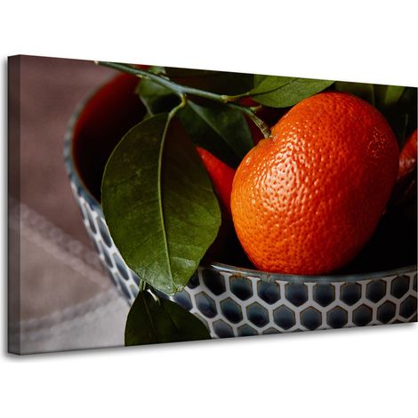 Stampa su tela Cucina Arance 100x60 cm Frutta in un cesto (1/4)