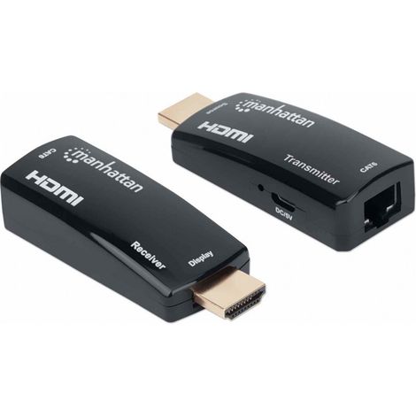 MANHATTAN kompakter 1080p HDMI over Ethernet Extender Kit (207539)