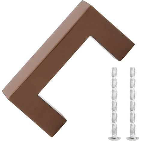 Poignées d'armoire 10 pcs bronze 64 mm acier inoxydable vidaXL (1/5)