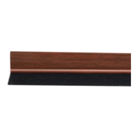 BURLETE PARA PUERTA ADHESIVO 1000 MM CON CEPILLO MADERA OSCURA 2157-9- - INOFIX (1/2)