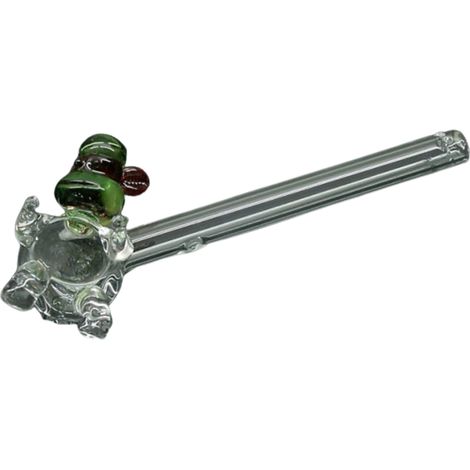 14,5 cm dicke Glaspfeife mit Clownmuster (1/2)