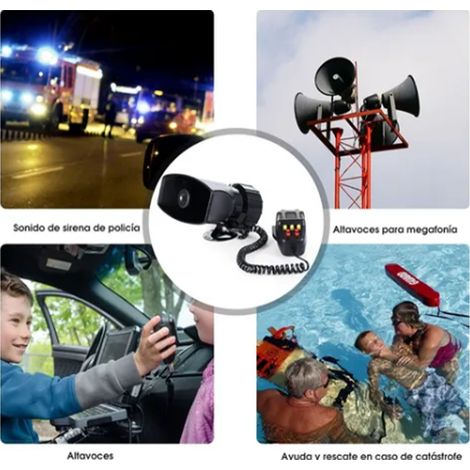 Klaxon sans fil 7 tons pour voiture, avertisseur sonore clair, portable, contrôle à distance, haut-parleur d'alerte pour véhicule (1/5)