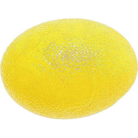 Boule de renforcement de prise en main en silicone pour doigts, exerceur de force de poigne, anti-stress jaune (1/5)