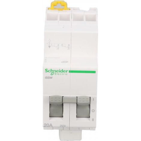 Interruptor de potencia modular I-0-II (red eléctrica-generador) 20A 2P iSSW A9E18074