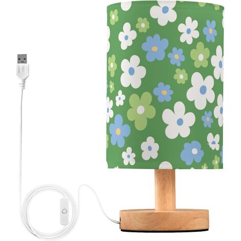 Petites lampes de bureau vertes blanches et bleues - Veilleuse (1/5)
