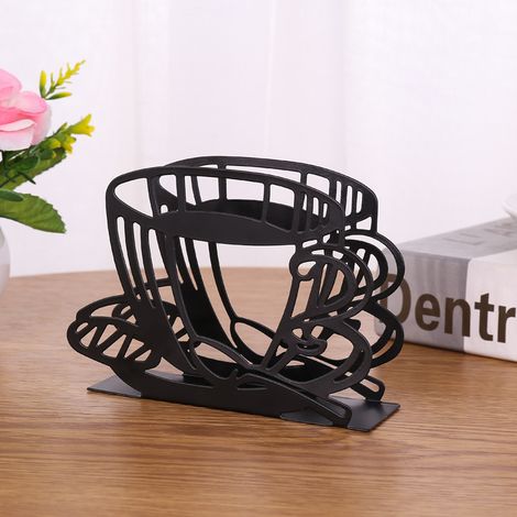 Support Pour Filtres à Café - En Acier Galvanisé Noir - Compatible Filtres En Forme De Ventail T Carré - Usage Cuisine Maison - 1 Pièce (1/5)
