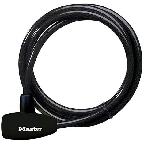 Master Lock 8154EURD Candado Bicicleta con Llave, 1,8 m Cable (1/5)
