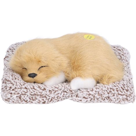 Jouet Chien Labrador Endormi Réaliste - Décoration Enfant et Cadeau pour Fille et Garçon