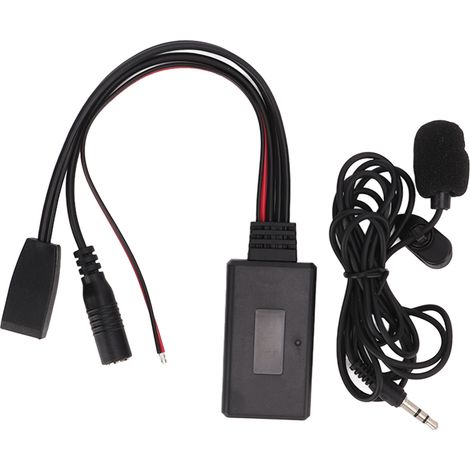 Adaptateur Bluetooth 10 broches pour entrée auxiliaire, câble mains libres avec micro, remplacement pour BMW Série 3 E46 1999-2006. (1/5)