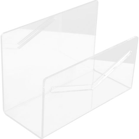 Organiseur de Bureau en Acrylique Transparent Visibilité Claire, Design Élégant Rangement Propre des Enveloppes et Cartes Postales sur Bureau (1/5)