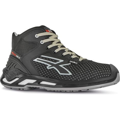 Scarpe antinfortunistiche U-Power Jacob S3 SRC CI ESD - 43 - Nero/Grigio