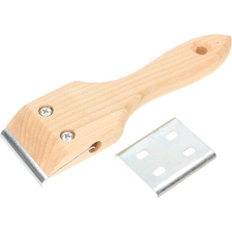 Grattoir 60 mm avec manche en bois pour travaux de menuiserie décapage de peinture-NANOTEH (1/5)