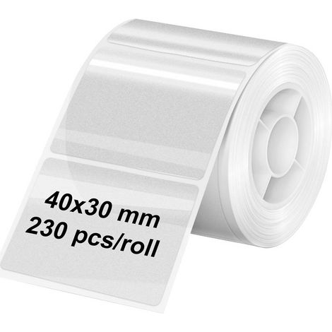 Olympia 6322 Rotolo di etichette 40 x 30 mm Carta termica Trasparente 1 pz. Etichetta universale