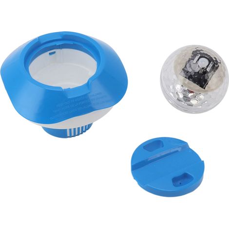 Distributeur solaire flottant pour chlore piscine, diffuseur de pastilles chimiques spa, compatible parcs aquatiques, aquariums (1/5)