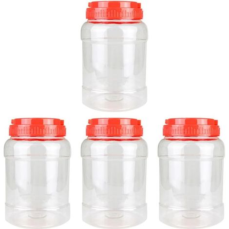 de 4 récipients alimentaires en plastique transparent de (1/5)