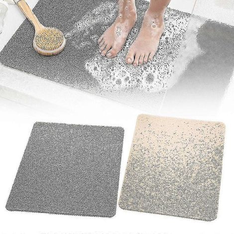Tapis de douche antidérapant anti-moisissure imperméable et lavable en machine. Nouveau Guanguan-Gris (1/4)