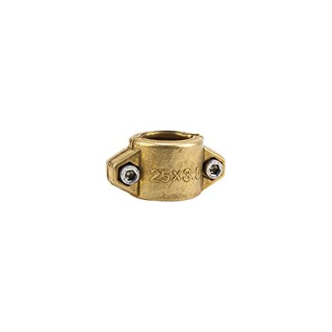 GARDENA 07211-20 Ottone Morsetto per tubi da giardino 25 mm (1) Ø (1/4)