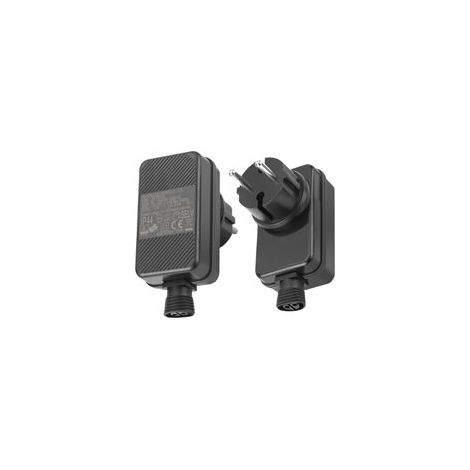 Lot de 2 adaptateurs d'alimentation LED 12 V 2 A 24 W : étanche IP44 adaptateur CA pour éclairage de jardin, adaptateur secteur, adaptateur de prise UE pour éclairage de Noël, réseau lumineux