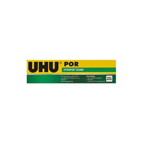Colla UHU per schiuma rigida, incolore, tubo da 40 g