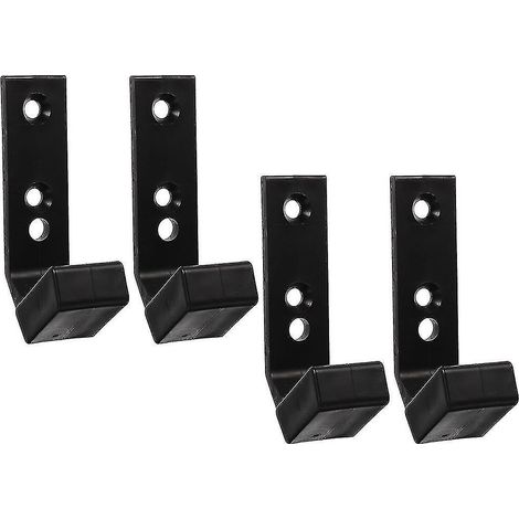 4 supports muraux pour barres d'haltères, adaptés à une utilisation professionnelle dans un garage ou une salle de sport. (1/5)