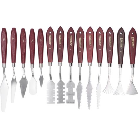 14Pcs Painting Palette Knives Set Special Shaped Oil Painting Scraper Tools Artist Knife (1/5)