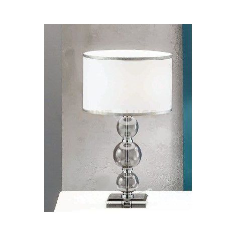 LUME GRANDE TEBE FUME' E CROMO 1 LUCE ATTACCO E27 D.35CM