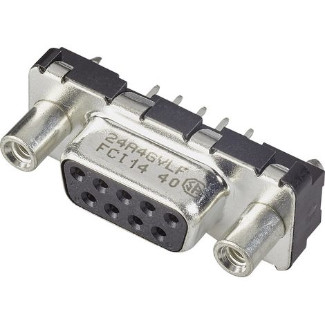 FCI D-SUB D25S24A4GV00LF Embase SUB-D femelle 180 ° Nombre de pôles: 25 pour circuits imprimés 1 pc(