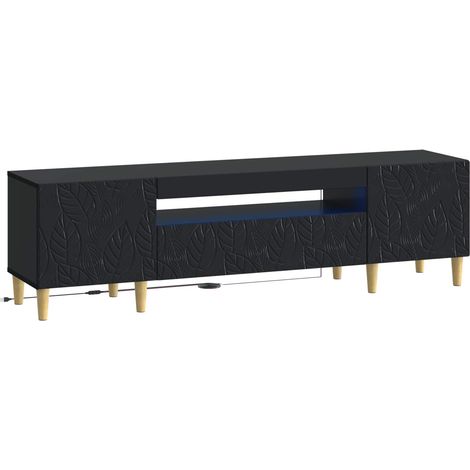 vidaXL Mobile TV LED Nero Legno ingegnerizzato (1/5)
