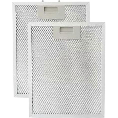 Deux filtres à graisse pour hotte de cuisine SB08087294, compatibles avec Broan Nutone RM523004, RM523604 et RM524204, numéro de pièce de rechange B08087294. (1/5)