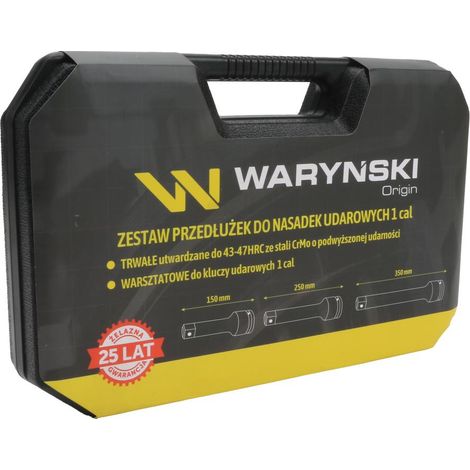 Juego de extensiones resistentes para vasos de impacto, 1 pulgada 150 250 350 mm Waryński (1/3)