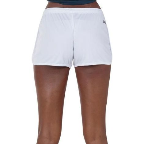 Short Femme - Ceinture Élastique Avec Cordon - Ouvertures Latérales Arrondies - Blanc - 1 Pièce (1/2)