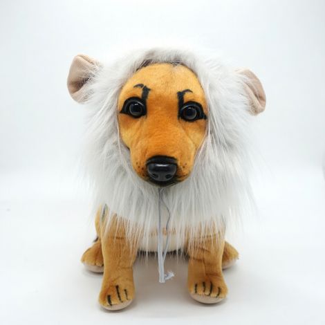 Déguisement lion pour animaux blanc L x 3 modèle 27