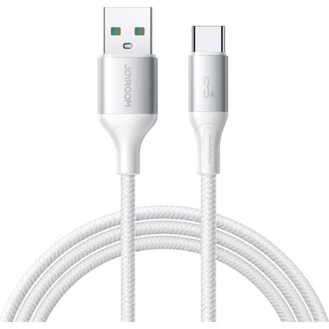 Cable USB-A - USB-C 3A de 2 m - blanco