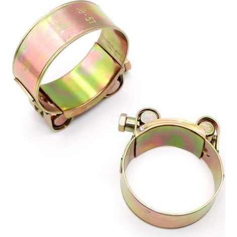 2-piece stainless steel hose clamps, 52-55mm adjustable hose clamps for high-pressure hoses, solar hoses, pool hoses, grounding hoses (1/5)