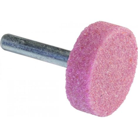 Muelas sobre vástago de corindón rosa plato 30 x 10