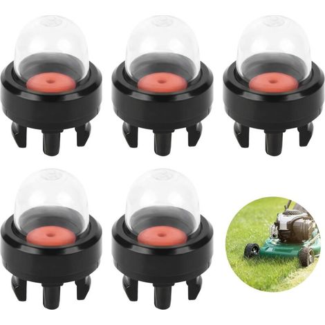 Ampoule Amorçage d'essence, 5Pcs ampoules d'amorçage Conviennent aux Tondeuses à Gazon Tronçonneuses Souffleuses, Pompe d'Amorçage Est l'accessoire de Carburateur Parfait, Bulle d'huile de carburateur (1/5)