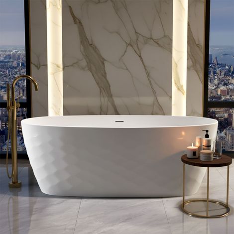 FREISTEHENDE BADEWANNE REA GAJA WHITE 170