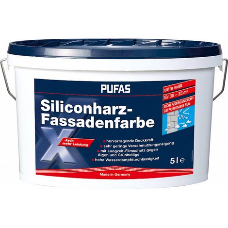 Pufas Siliconharz-Fassadenfarbe 5 liter 014003000
