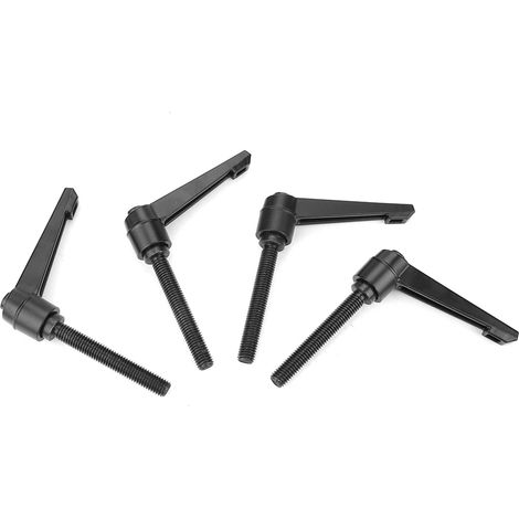 4 Poignées Métalliques de Réglage M10 Filetage Mâle (80mm) Poignée de Fixation Ajustable (1/5)