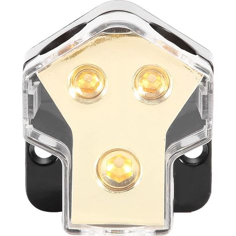 Bloc de distribution d'alimentation, bloc de mise à la terre, bloc de distribution d'alimentation, répartiteur de distribution d'alimentation audio pour voiture 1 x 0GA vers 2 x 4GA (1/5)