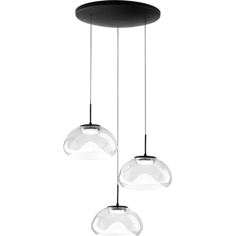 Lampadario Brena Sospens Trasparente 3 Luci Regolabile Collezione BRENA 2700 3000 4000 (1/4)